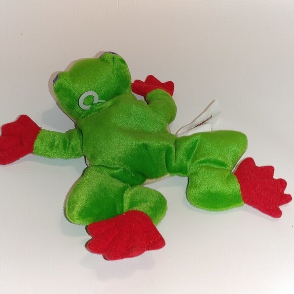 CUTE Mini Tree Frog Plush Bean Bag Plushie 8" long - Picture 3 of 7